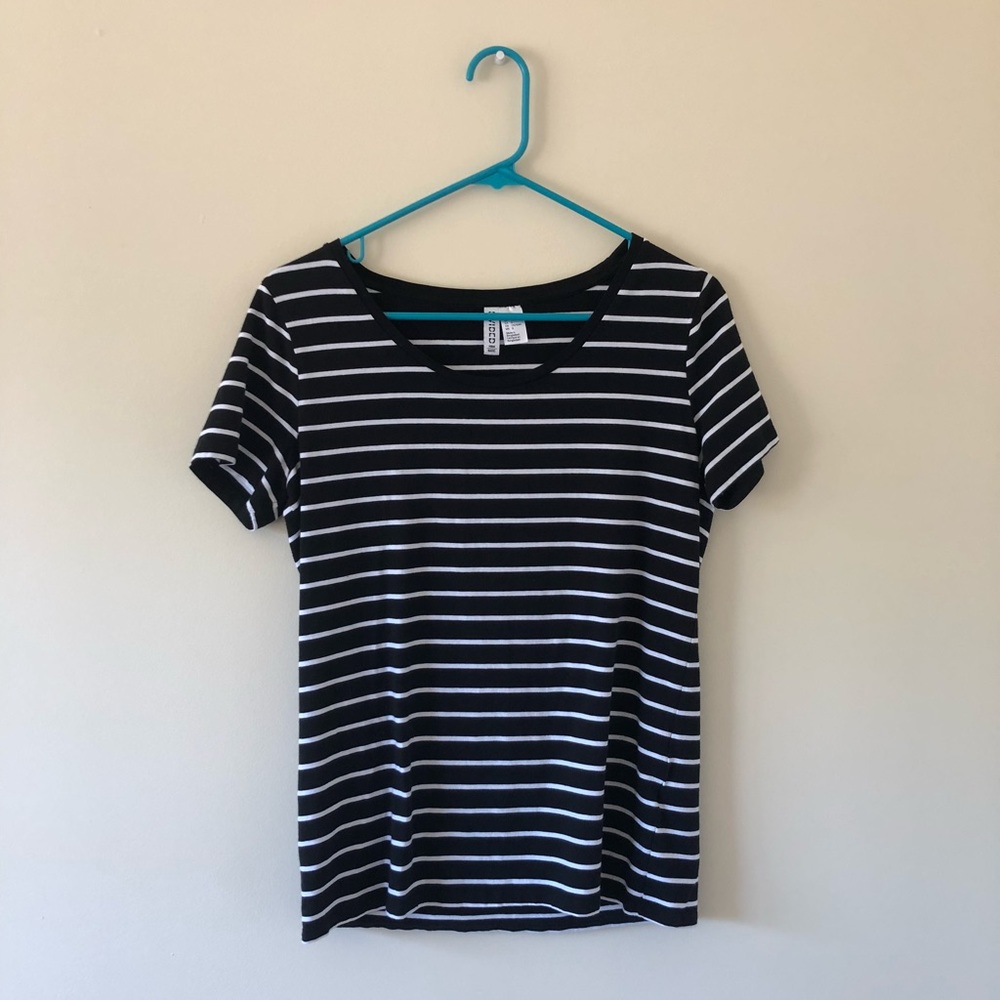 striped h&m t shirt